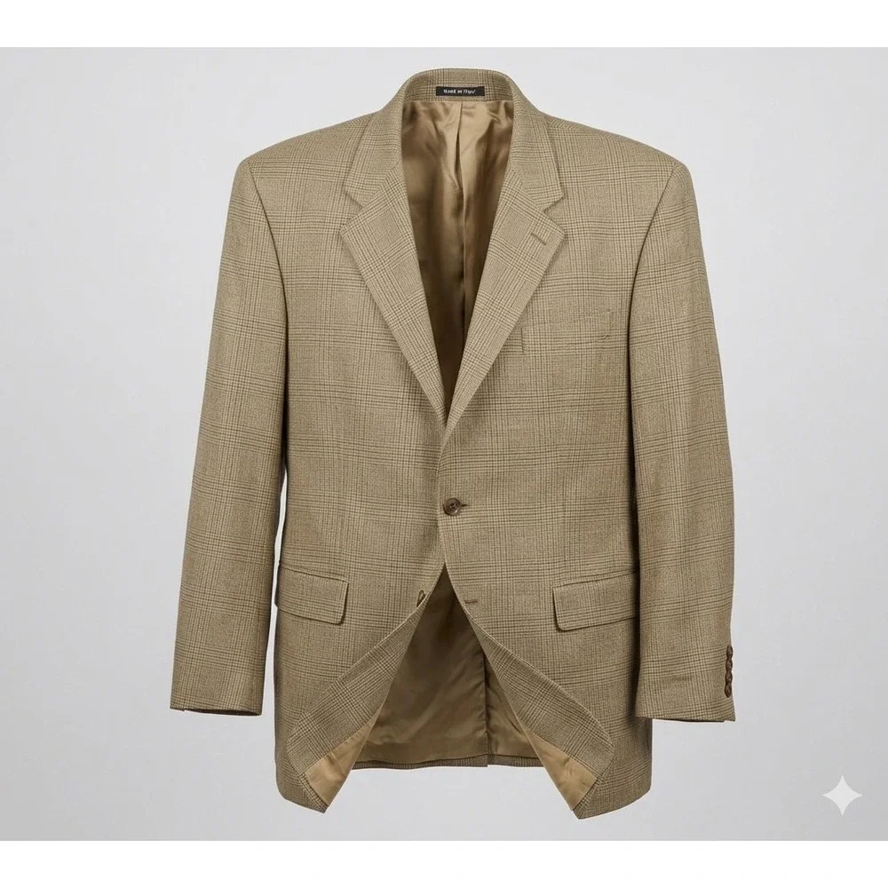 Lauren Ralph Lauren Vintage Men's Brown Houndstooth Sport Coat Blazer. Size 40R